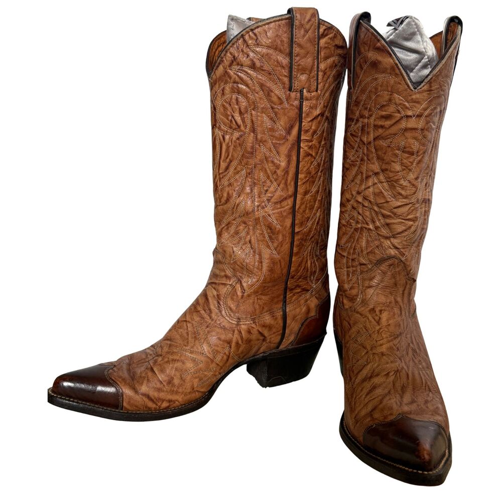 Imperial All American Cowboy Boots – Men’s 9D, Genuine Leather, Made in USA